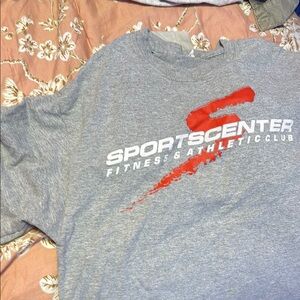 Gray Sportscenter Athletic T-Shirt